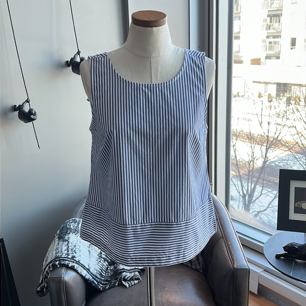 New Vineyard Vines Sarah Stripe Bow Top Size 8